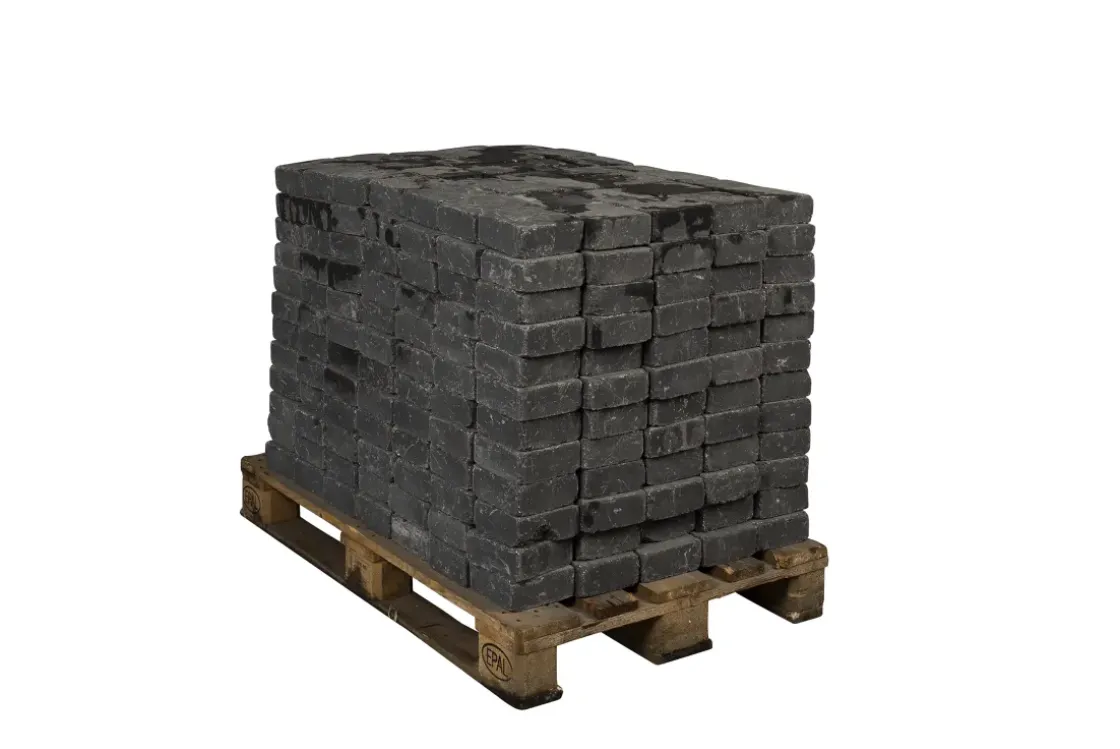 Coeck Kassei Zwart Getrommeld 15X15X6Cm 420 Stuks + Palet 3004837-Brico Outlet