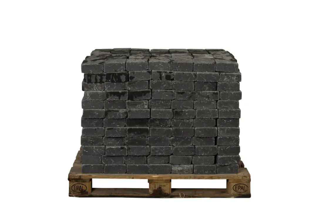 Coeck Kassei Zwart Getrommeld 15X15X6Cm 420 Stuks + Palet 3004837-Brico Outlet