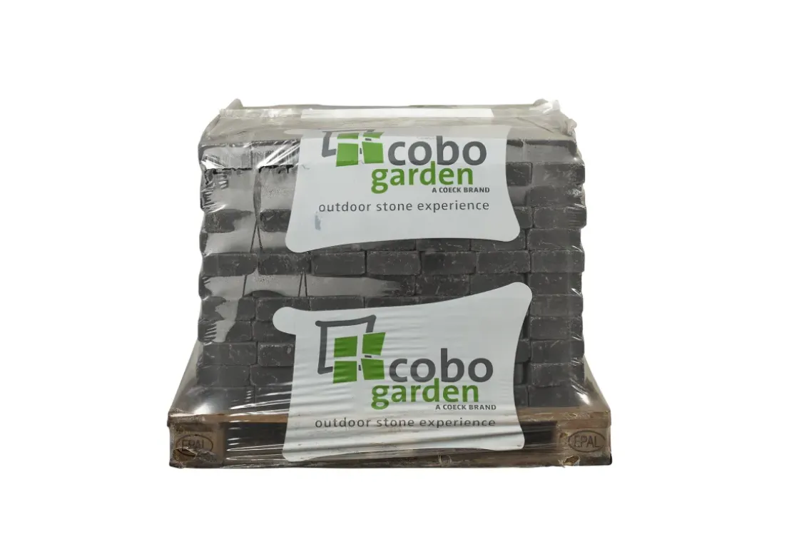 Coeck Kassei Zwart Getrommeld 15X15X6Cm 420 Stuks + Palet 3004837-Brico Outlet