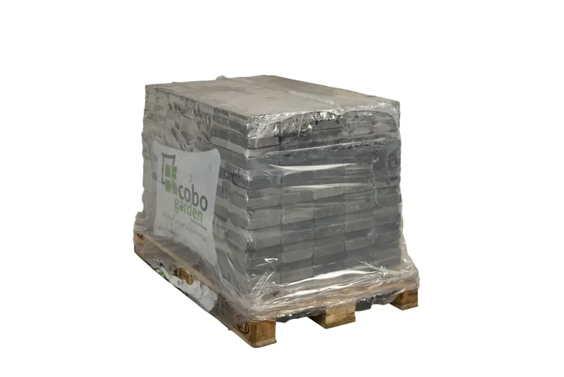 Coeck Kassei Zwart-Grijs Getrommeld 15X15X4Cm 630 Stuks + Palet 3004837-Brico