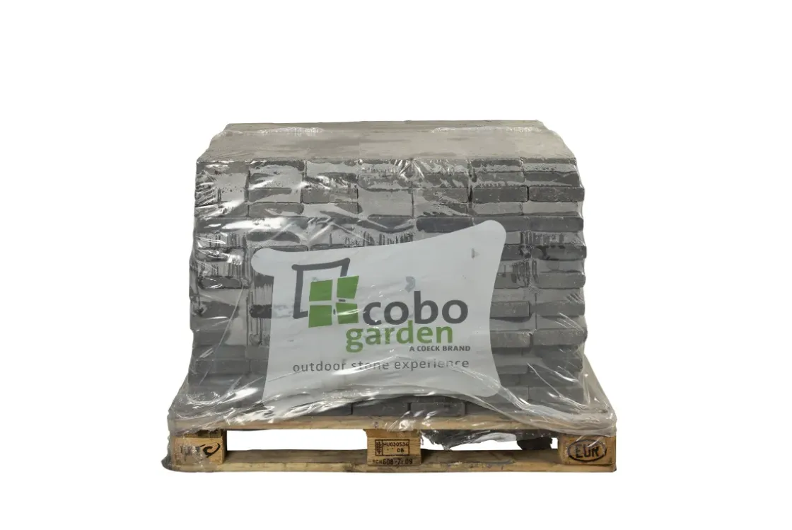 Coeck Kassei Zwart-Grijs Getrommeld 15X15X4Cm 630 Stuks + Palet 3004837-Brico