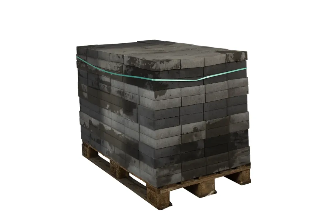 Coeck Klinker Grijs-Zwart Ongetrommeld 20X20X6Cm Velling 312 Stuks + Palet 3004837-Brico Online