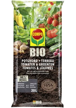 Compo Bio Potgrond Tomaten & Groenten 20L-Brico Online