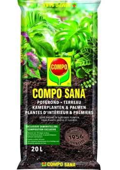 Compo Potgrond Voor Kamerplanten En Palmen Sana 20L-Brico Best