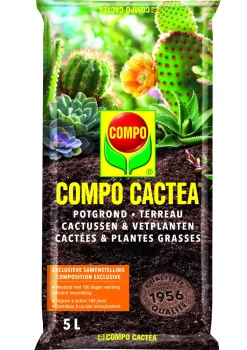 Compo Sana Potgrond Cactussen & Vetplanten 5L-Brico Hot