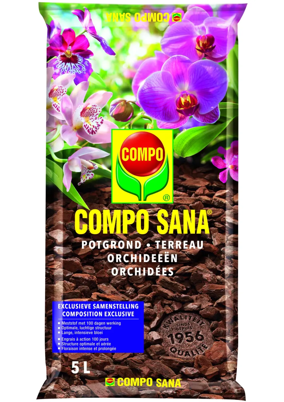 Compo Sana Potgrond Orchideeen 5L-Brico Outlet