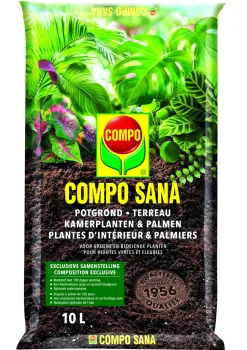 Compo Sana Potgrond Voor Kamerplanten En Palmen 10L-Brico Discount