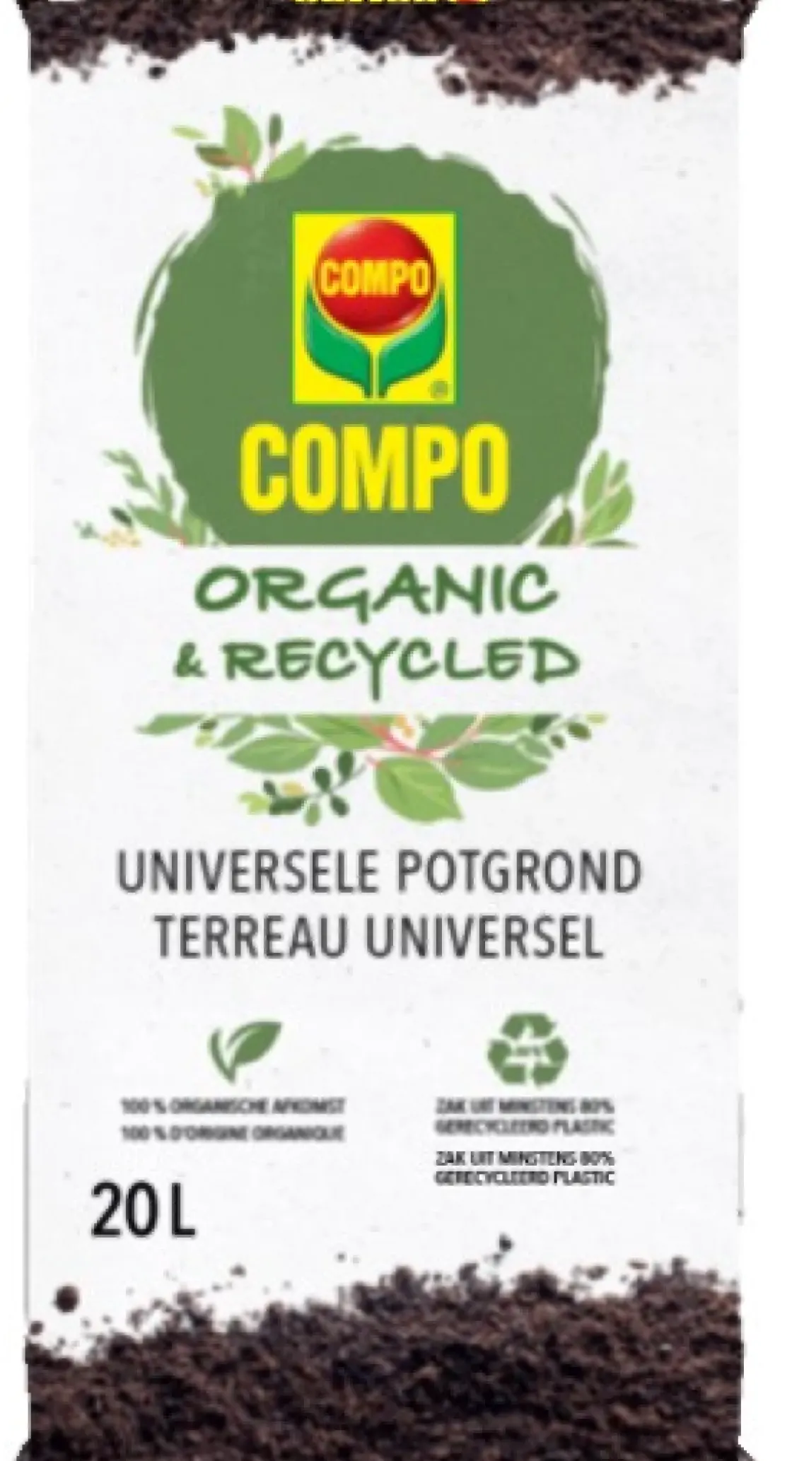 Compo Universele Potgrond Organic & Recycled 20L-Brico