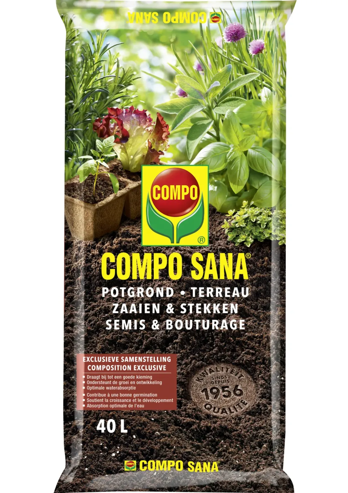 Compo Zaai- En Maaigrond Sana 40L-Brico New