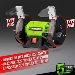 Brico Constructor - Slijpmachine 200W -150Mm Best