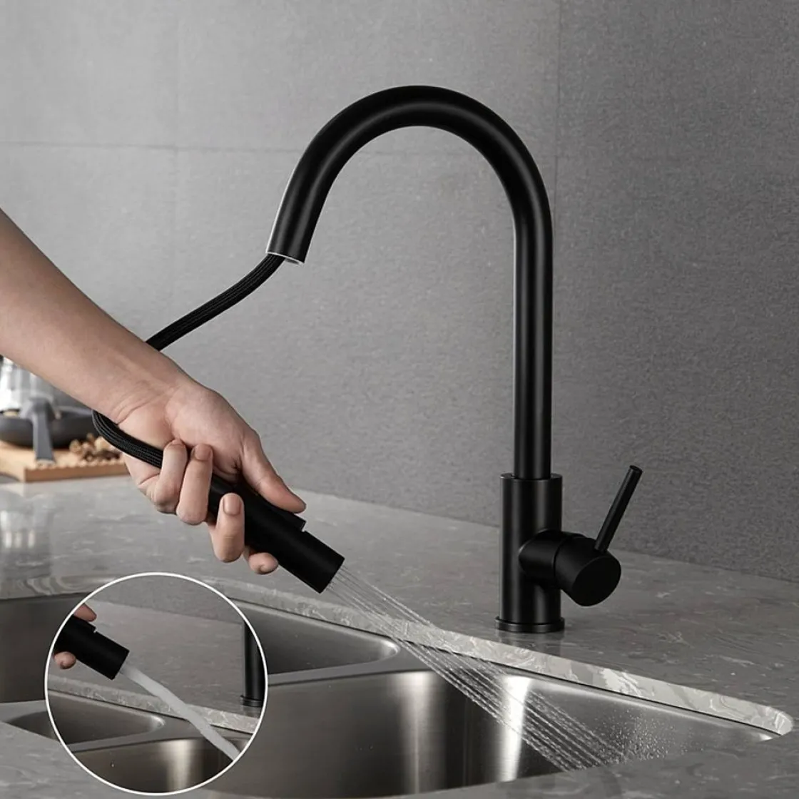 Brico Croom Keukenkraan Nymex - Uittrekbare Uitloop Best