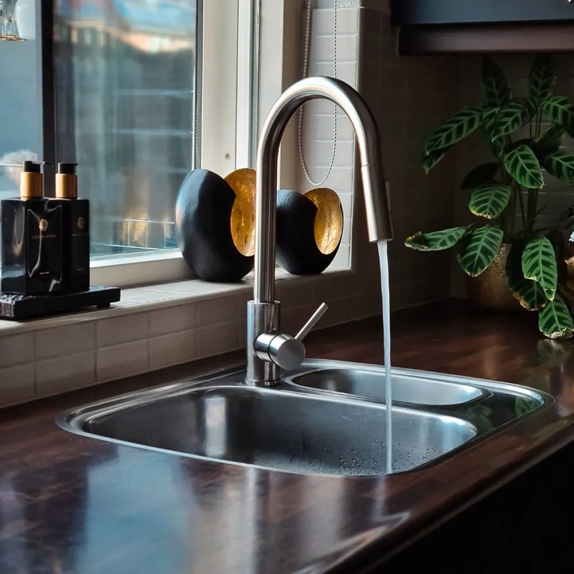 Brico Croom Keukenkraan Nymex - Uittrekbare Uitloop