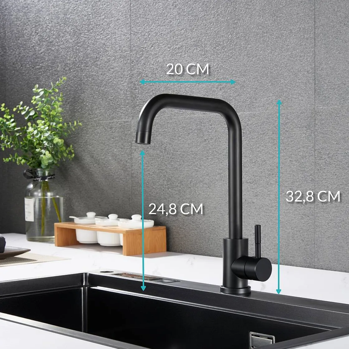 Brico Croom Keukenmengkraan Slyvex Mat Zwart Outlet