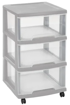 Brico Curver Ladesysteem Met Wielen Essentials Lichtgrijs 3X20L Online