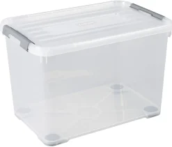 Brico Curver Opbergbox Handy+ Met Wielen 65L Transparant Best