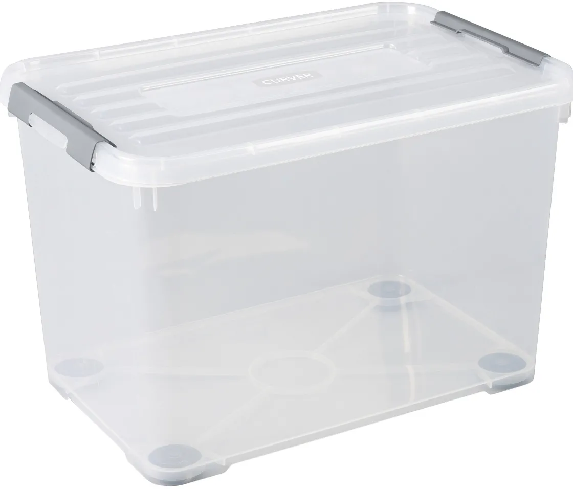 Brico Curver Opbergbox Handy+ Met Wielen 65L Transparant Best