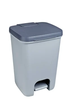 Brico Curver Pedaalemmer Essentials Lichtgrijs Antraciet 40L