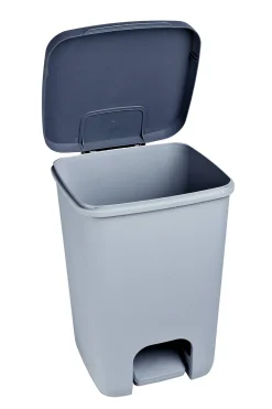 Brico Curver Pedaalemmer Essentials Lichtgrijs Antraciet 40L