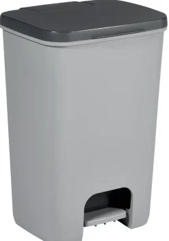 Brico Curver Pedaalemmer Essentials Lichtgrijs Antraciet 40L