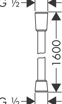 Brico De Hansgrohe Isiflex Is Een Hoogkwalitatieve Kunststof Doucheslang Van 1,6M In Zwart Mat. Discount