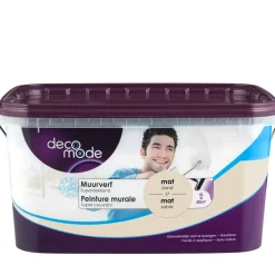 Decomode Muurverf Superdekkend Mat Zand 5L-Brico Best