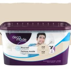 Decomode Muurverf Superdekkend Mat Zand 5L-Brico Best