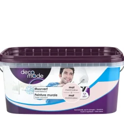 Decomode Muurverf Superdekkend Mat Marshmallow 2,5L-Brico New