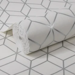 Decomode Vliesbehang Myrtle Wit-Brico Hot