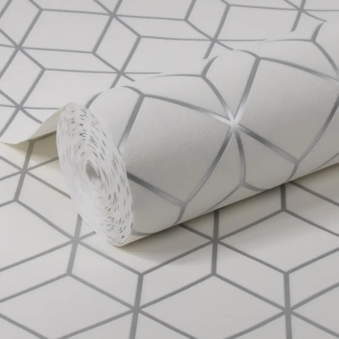 Decomode Vliesbehang Myrtle Wit-Brico Hot