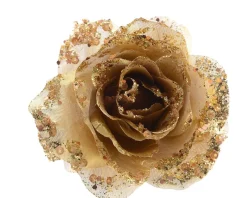 Brico Decoris Bloem Op Clip Goud 14 Cm Online