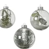 Brico Decoris Kerstbal Sneeuw Glas O8Cm Diversen