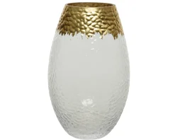 Brico Decoris Vaas Glas 20Cm Goud New
