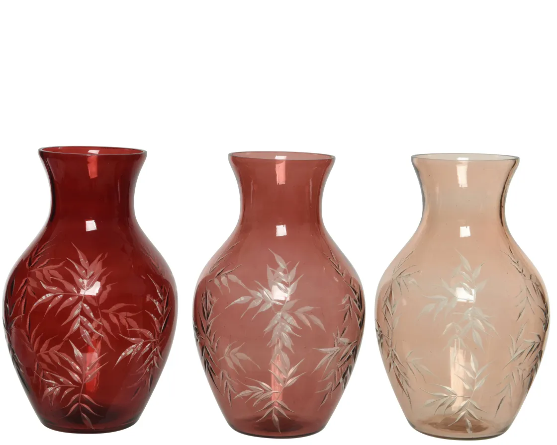 Brico Decoris Vaas Mahonie Glas 23Cm 1 St Online