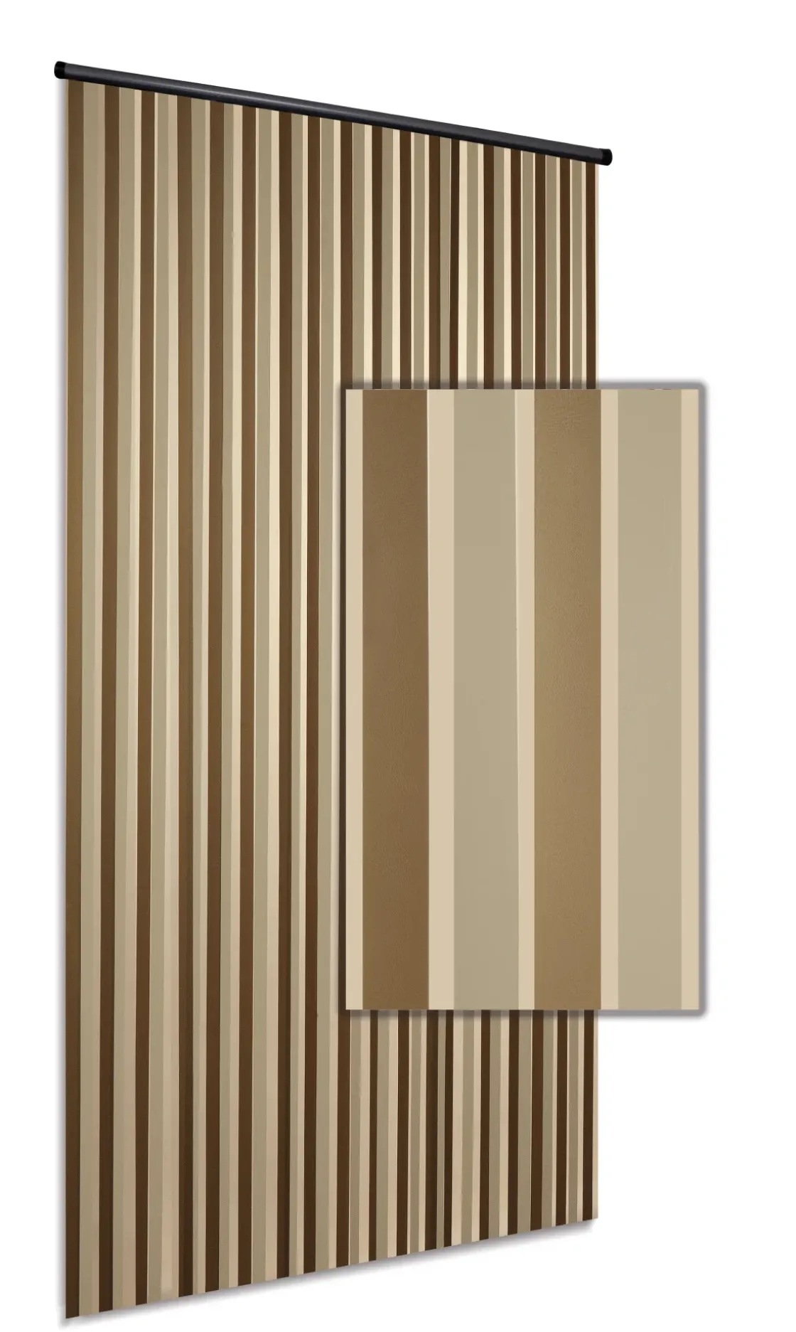 Degor Deurgordijn Linten Goud/Beige 90X220Cm-Brico Best