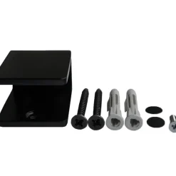 Design Trapleuning Zwart Rechthoekig - 350 Cm Met 4 Houders-Brico