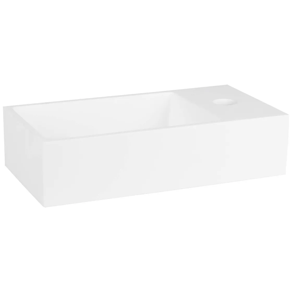 Brico Differnz Fontein 36X185X9Cm Solid Surface Wit Outlet