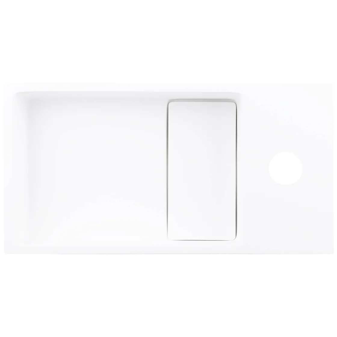 Brico Differnz Fontein 36X185X9Cm Solid Surface Wit Outlet