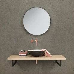 Brico Differnz Spiegel Rond O65Cm Zwart Kader Discount