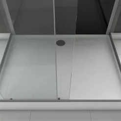 Brico Douchecabine Aurlane Trendy Style Rechthoekig Omkeerbaar Met Hydromassage 110X80Cm