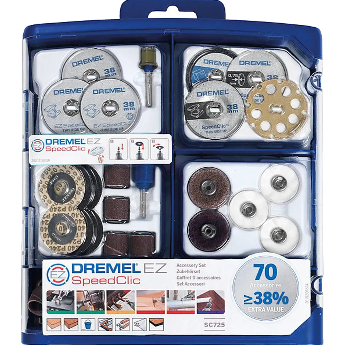 Brico Dremel Multifunctionele Accessoireset E725Ja – 70 Stuks Outlet