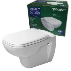 Brico Duravit Wandcloset Met Toiletzitting D-Code Pack Randloos Diepspoel 35,5X54,5Cm Wit New