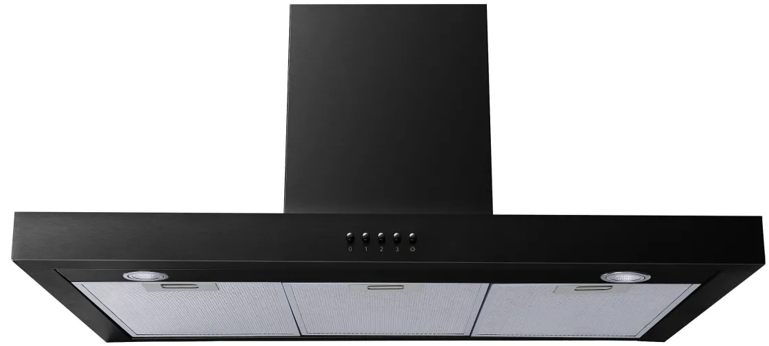 Brico Electrum Schouwafzuigkap Tsh 92120C Bl 90Cm Mat Zwart Best