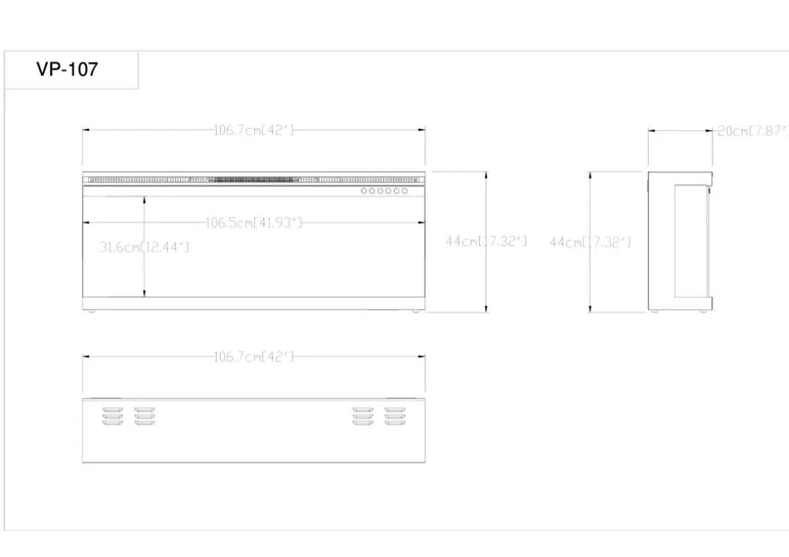 Sfeerhaarden<Brico Elektrische Sfeerhaard 3D Panama 42″ Inch – 107 Cm