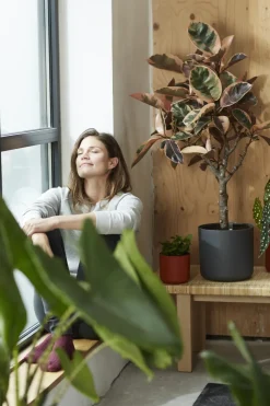 Elho Bloempot B. For Soft Rond O14Cm Antraciet-Brico Hot