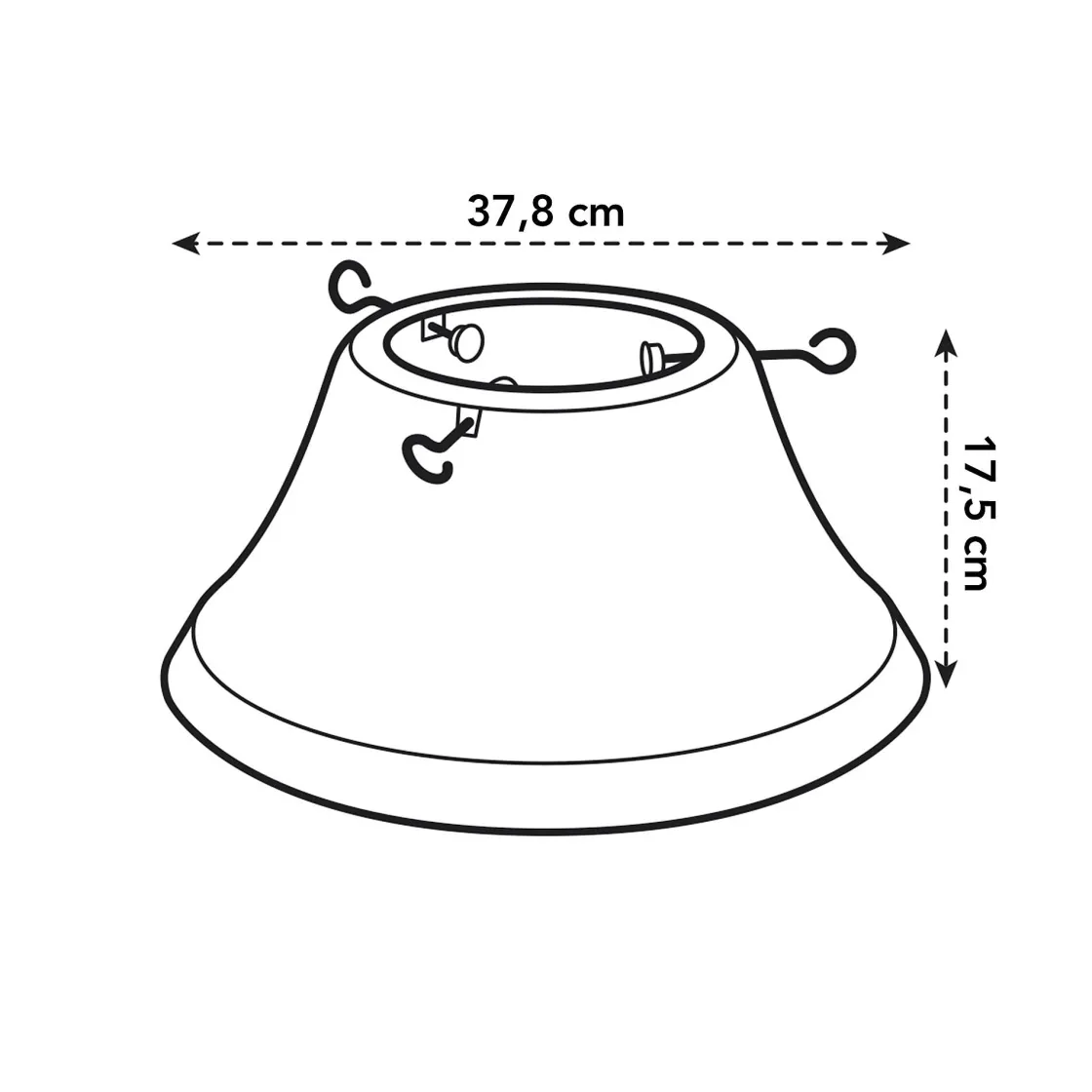 Brico Elho Kerstboomvoet Oslo Kunststof 38Cm Discount