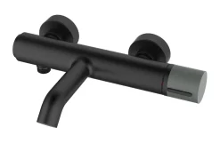 Brico Essebagno Badmengkraan Manopola Zwart Concrete Hot