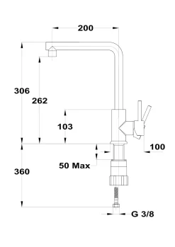 Brico Essebagno Keukenkraan Pure Ii Wit Discount