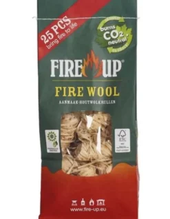 Fire-Up Aanmaakhoutwol – 25 Stuks-Brico Best