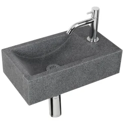 Brico Fonteinset Cheops Natuursteen Wasbak 40 X 23 X 11 Cm