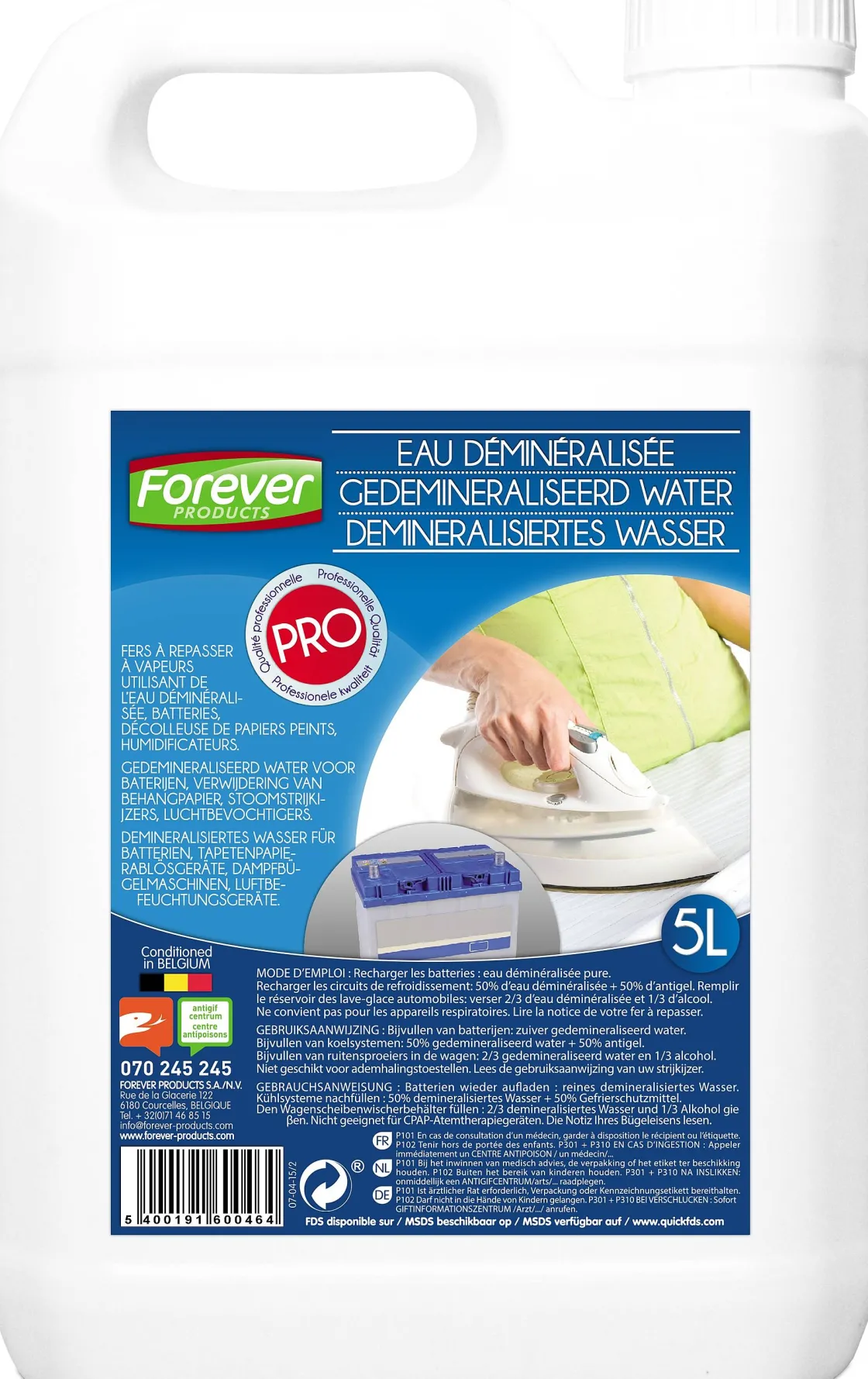 Brico Forever Gedemineraliseerd Water 5L